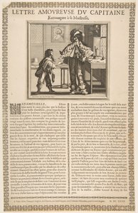 Kaptenens kärleksbrev, ca. 1636. av Abraham Bosse
