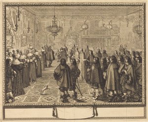 Vigselceremonin mellan Vladislas IV, kung av Polen, och Louise-Marie av Gonzaga, prinsessa av Mantua, i Fontainebleau