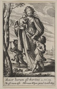 Välgörenhet, 1636. av Abraham Bosse