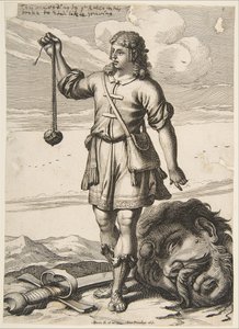 David med Goliats huvud, 1651. av Abraham Bosse