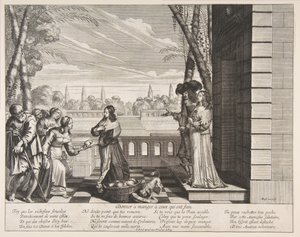 Mata de hungriga, 1635. av Abraham Bosse