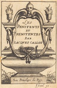 Frontispice till Callots "The Penitents" av Abraham Bosse