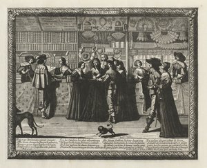 Parisgalleriet, 1640. av Abraham Bosse