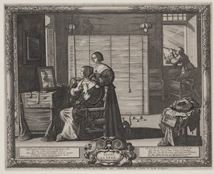 Syn (La Veue), ca 1635-38 (gravyr och etsning) av Abraham Bosse