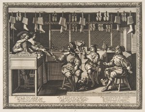 Skomakaren Le Savetier, ca. 1632-33. av Abraham Bosse