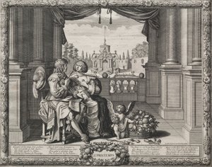 De fyra årstiderna: Springtime, 1635. av Abraham Bosse