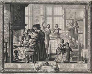 De fyra årstiderna: vinter av Abraham Bosse
