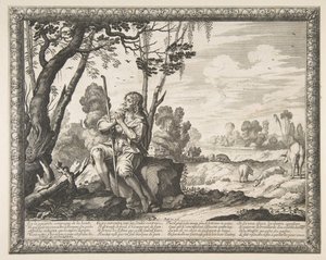 Den förlorade sonen vaktar grisar Den förlorade sonen vaktar grisar, ca. 1636. av Abraham Bosse
