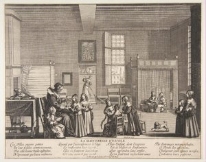 Skolfrun, ca. 1638. av Abraham Bosse