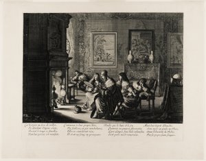 De kloka och de dumma jungfrurna, plansch fem av Abraham Bosse