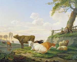 Kor och herde av Abraham Bruiningh van Worrell