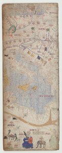 Katalansk atlas, blad 7, 1375 av Abraham Cresques