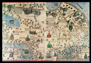 Katalanischer Atlas, 1375 von Abraham & Cresques Jehuda (1360-1410) Cresques