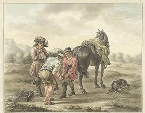 Hovslagare i landskap