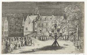 Brasa vid besök av prinsessan Maria Henrietta med prins William III i Breda, 1653 av Abraham Dircksz. Santvoort