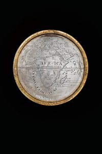Två exceptionella jordklot och himmelska jordklot, med stöd av Hercules och Atlas, Augsburg, 1697-99 av Abraham Drentwett