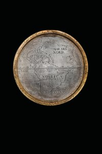 Två exceptionella jordklot och himmelska jordklot, med stöd av Hercules och Atlas, Augsburg, 1697-99 av Abraham Drentwett