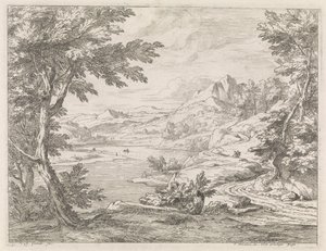 Flodlandskap med en väg River Landscapes (serietitel)