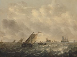 Flodutsikt, ca 1643-1650 (olja på pannå) av Abraham Hendricksz van Beyeren