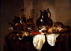 Stilleben med kanna och kräftdjur av Abraham Hendricksz van Beyeren