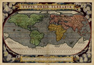 Typus Orbis Terrarum (Weltkarte) von Abraham & Hogenberg Frans & Kremer Gerard (16th century) Ortelius