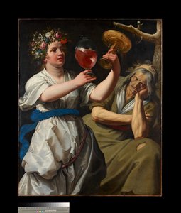 Allegori om glädje och melankoli, 1628