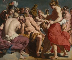 Jupiter tillrättavisad av Venus, ca. 161213.