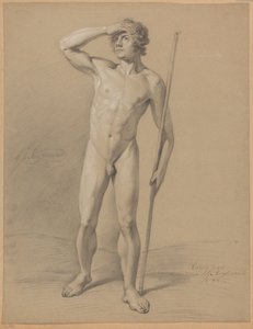 Stående manlig naken, sedd framifrån (1:a pris 1810)