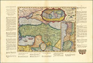 1624 års karta över den antika världen baserad på Bibeln av Abraham Ortelius av Abraham Ortelius