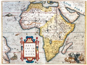 Afrika av Abraham Ortelius