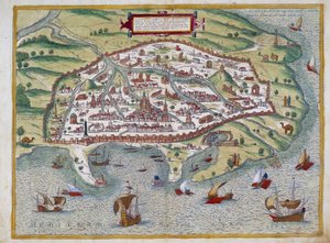 Karta över Alexandria - av Abraham Ortelius, Antwerpen av Abraham Ortelius