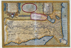 Karta över det antika Egypten - av Abraham Ortelius, Antwerpen
