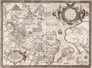 Karta över Ryssland Från: Världskarta av Abraham Ortelius
