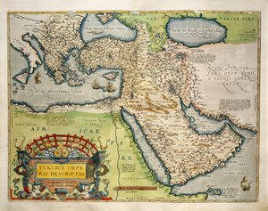 Karta över Turkiet, från Theatrum Orbis Terrarum av Abraham Ortelius av Abraham Ortelius
