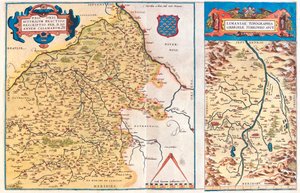 Region-a: Centre, Burgundy, Auvergne, Limousin Region-b: Auvergne, Frankrike av Abraham Ortelius