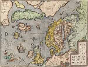 Östersjön Från: The Theatre of the World, ca. 1608-1610 av Abraham Ortelius
