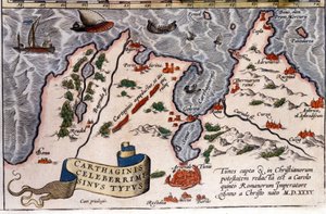 Tunis - Atlas över Abraham Ortelius, Antwerpen av Abraham Ortelius