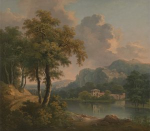 Skogbevuxet kuperat landskap, 1785.