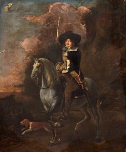 Kavaljer på en grå häst, ca 1660 av Abraham Pietersz. van Kalraet
