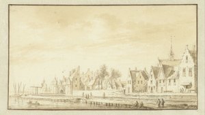 Vy över Montfoort av Abraham Rademaker