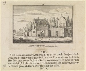 Spetälskesjukhuset i Amsterdam, 1608 av Abraham Rademaker