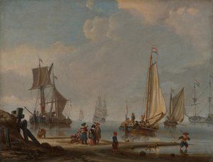 Marinmålning av Abraham Storck
