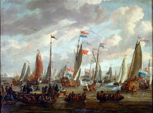 Tsar Peter I besökte England i januari 1698, tidigt 1700-tal av Abraham Storck