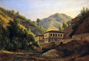 Provinsen Lucca (olja på papper)