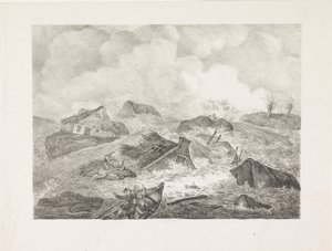 Kamperdijkens genombrott, 1825 av Abraham Vinkeles