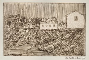 Gatubild, byggnad eller porträtt, 1902-1905.