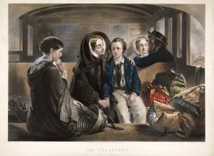The Departure (andra klass), pub. 1857 av Abraham after Solomon