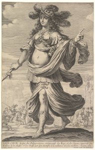 Zenobia, en illustration från Pierre Le Moynes 