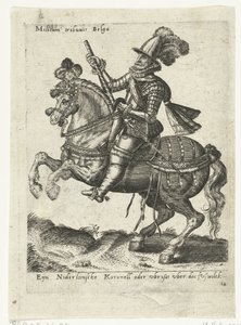 holländsk ryttare befälhavare av Abraham de Bruyn (attributed to)