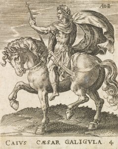Caius Caesar Galigula från Twelve Caesars on Horseback, ca. 1565-1587., ca. 1565-1587.
